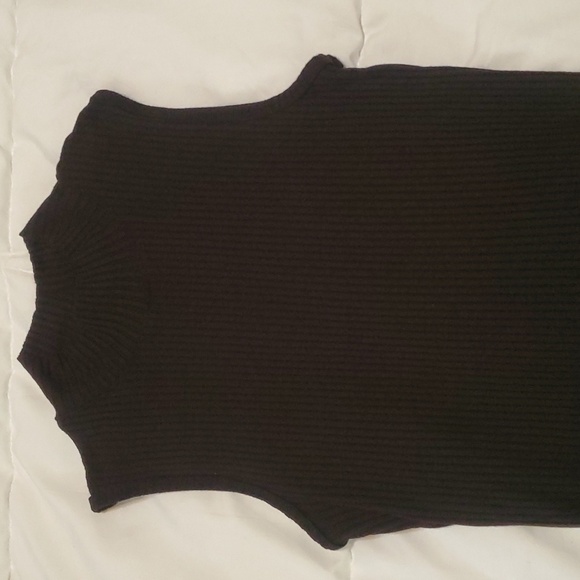 Rachel Zoe black mock tank turtleneck S - Picture 2 of 11